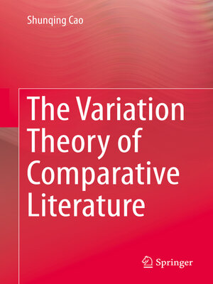 cover image of The Variation Theory of Comparative Literature